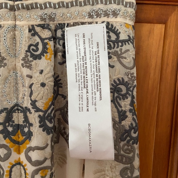 NWT BCBG Max Azria  Embroidered Halter Gown WHISPER - Picture 11 of 14